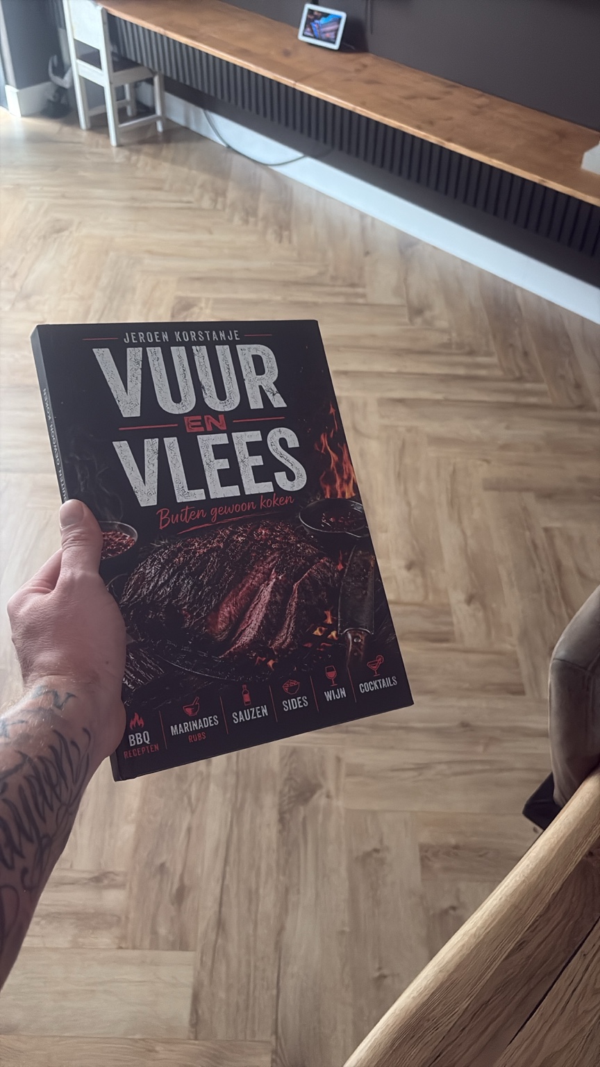 De voorkant van de proefdruk van Vuur en vlees